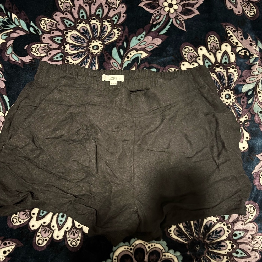 Loft black dress shorts